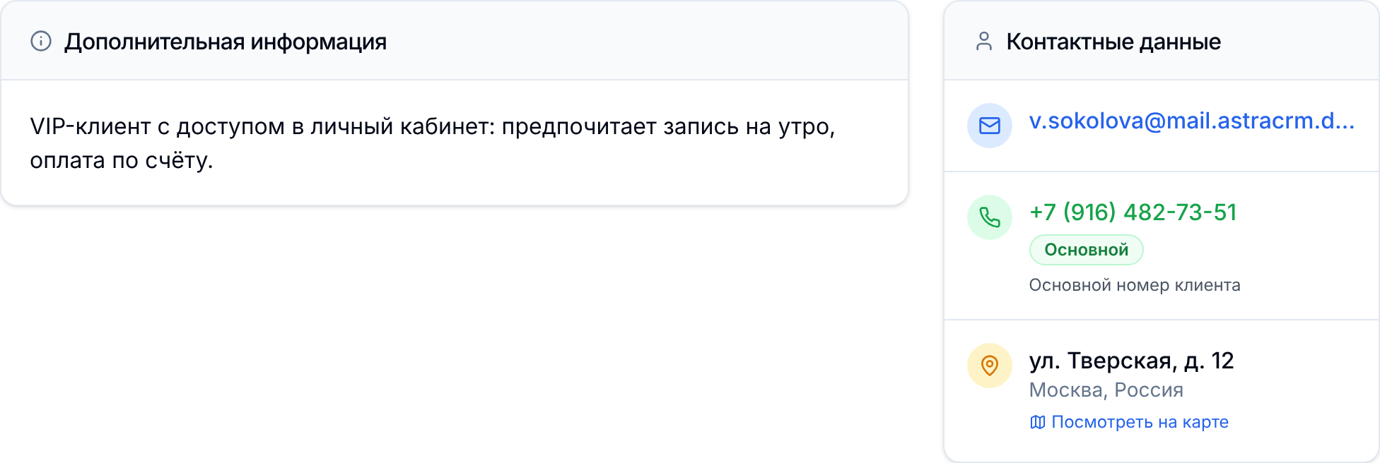 Вкладка «Обзор»